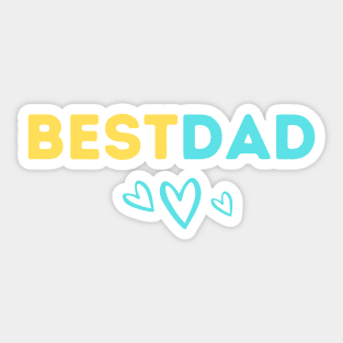 BEST DAD GIFT FOR FATHER'S DAY GIFT DAD LOVE HEART Sticker